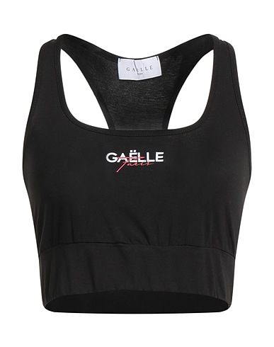 GAëLLE Paris Top Black 92% Cotton, 8% Elastane