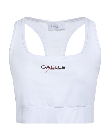 GAëLLE Paris Top White 92% Cotton, 8% Elastane