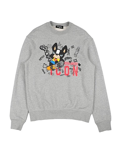 DSQUARED2 Sweatshirt ICON Grey 100% Cotton, Elastane