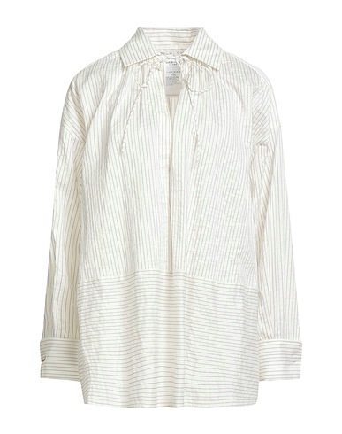 MAX MARA Striped shirt Off white 80% Cotton, 20% Silk