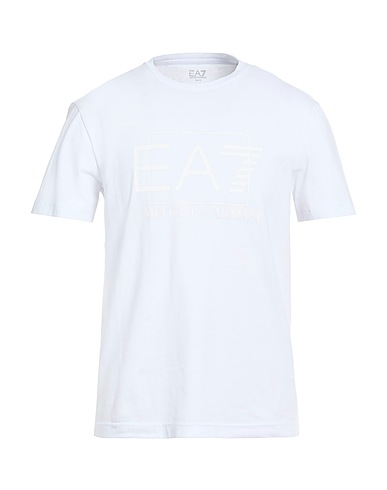 EA7 T-shirt BIANCO 95% Cotton, 5% Elastane