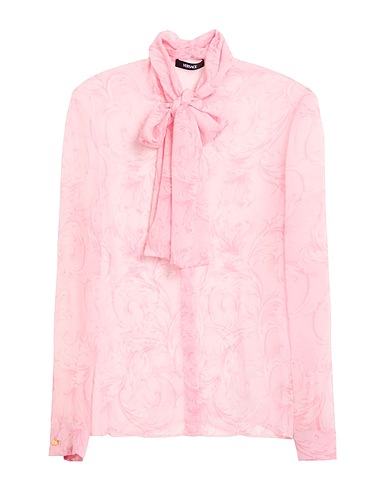 VERSACE Patterned shirts & blouses Pink 100% Silk, Acetate