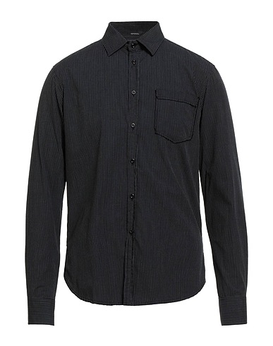 IMPERIAL Striped shirt Black 100% Cotton