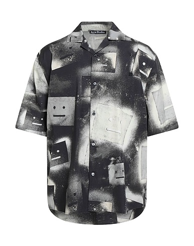 ACNE STUDIOS Patterned shirt Charcoal 100% Cotton