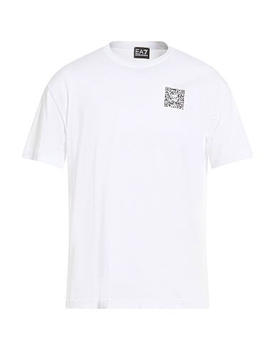 EA7 T-shirt White 100% Cotton