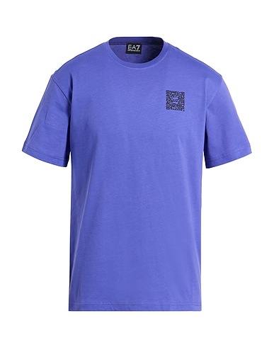 EA7 T-shirt Purple 100% Cotton