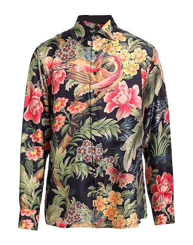 ETRO Patterned shirt BLU NOTTE 100% Silk