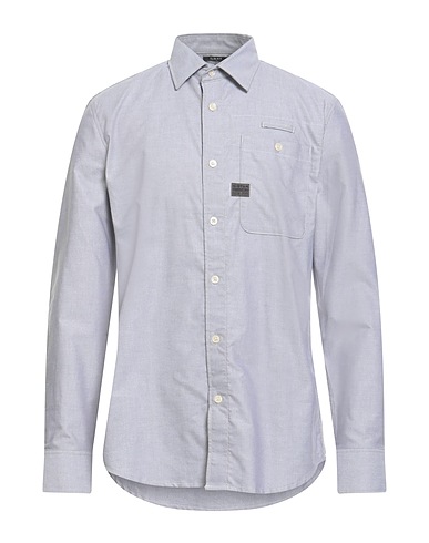 G-STAR RAW Solid color shirt Grey 100% Cotton