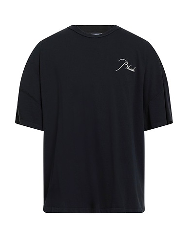 RHUDE Basic T-Shirt Schwarz 100% Baumwolle