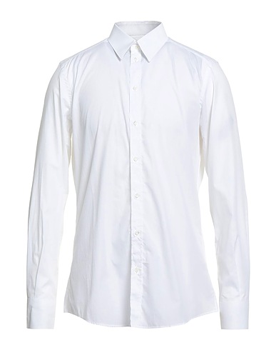 DOLCE&GABBANA Solid colour shirt White 100% Cotton