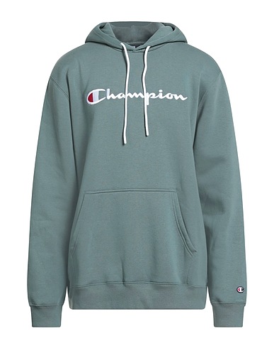 CHAMPION Hooded track jacket  Sage green 53% Cotton, 47% Polyester