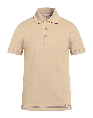 BURBERRY Polo Sabbia 100% Cotone, Madreperla