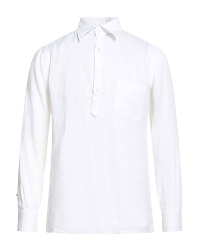 DANDYLIFE by BARBA Napoli Polo shirt White 100% Linen