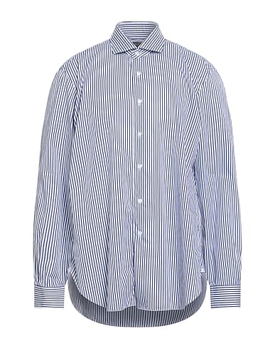 BARBA Napoli Striped shirt Midnight blue 100% Cotton