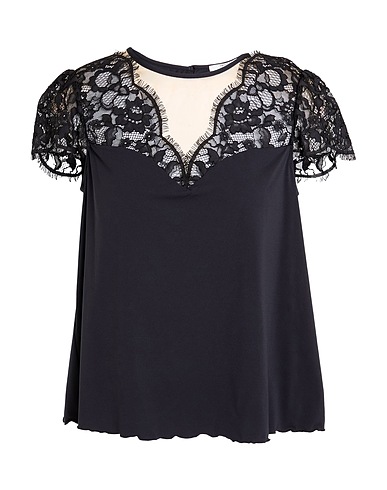 TWINSET Top U&B Black 75% Polyamide, 25% Elastane