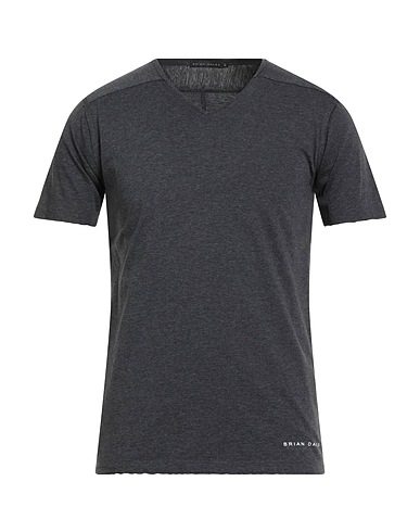 BRIAN DALES Basic T-shirt Grey 100% Cotton