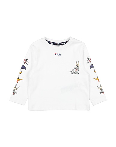 FILA T-shirt Λευκό 100% Βαμβάκι