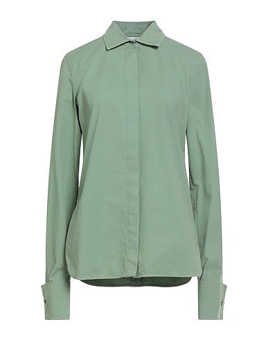 MAX MARA Camicie e bluse tinta unita SFILATA Verde salvia 96% Cotone, 4% Elastan