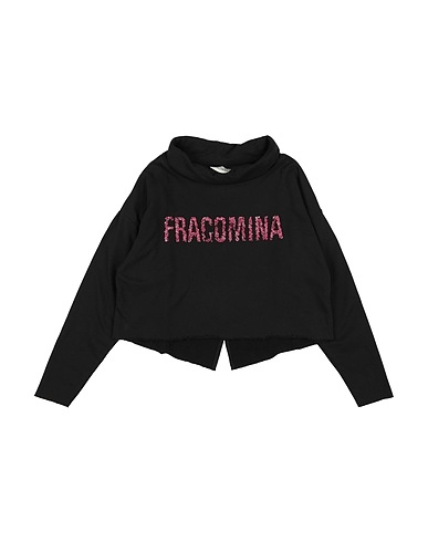 FRACOMINA MINI Sweatshirt Black 95% Cotton, 5% Elastane