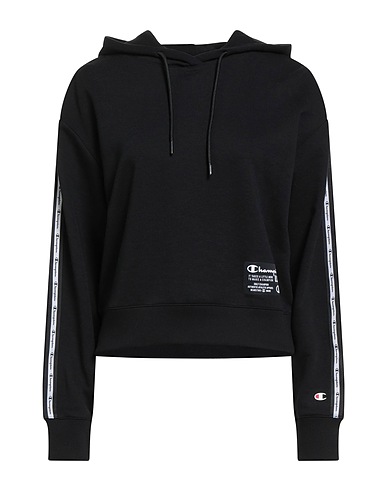 CHAMPION Hooded sweatshirt Black 62% Cotton, 38% Polyester