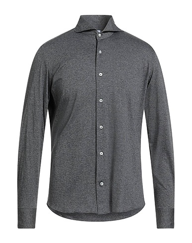 GIANNETTO PORTOFINO Solid colour shirt Charcoal 100% Cotton