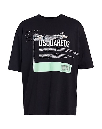 DSQUARED2 T-Shirt Schwarz 100% Baumwolle