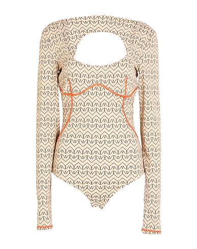 PATRIZIA PEPE TOPWEAR Beige 85% Recycled polyamide, 15% Elastane
