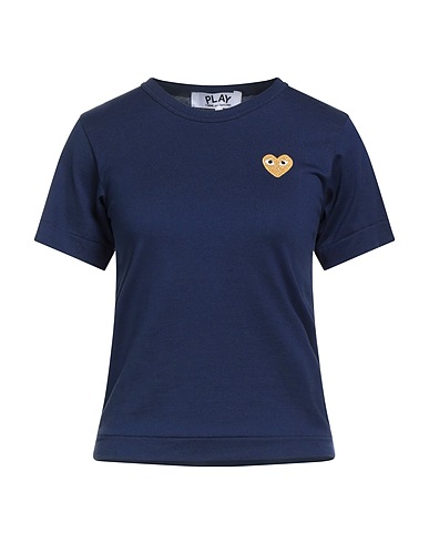 COMME des GARÇONS PLAY T-shirt Blu navy 100% Cotone