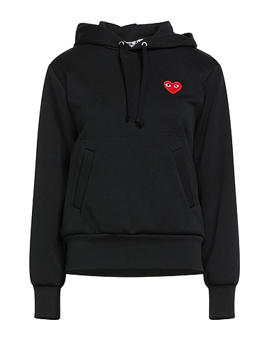COMME des GARÇONS PLAY Hoodie Schwarz 100% Polyester