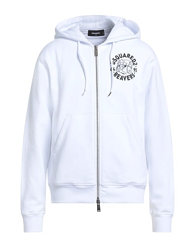 DSQUARED2 Felpa Bianco 100% Cotone