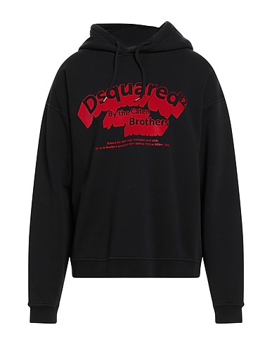 DSQUARED2 Hooded sweatshirt Black 100% Cotton