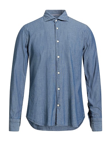 NEW ENGLAND Denim shirt Blue 100% Cotton