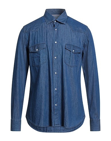 NEW ENGLAND Denim shirt Blue 100% Cotton