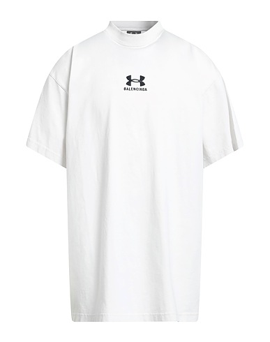 BALENCIAGA x UNDER ARMOUR Oversize-T-Shirt White 100% Cotton, Polyester
