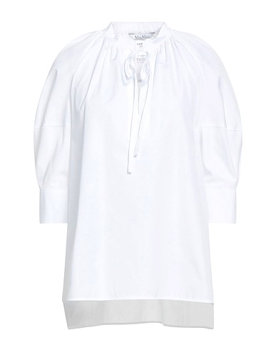 MAX MARA Solid colour shirts & blouses White 100% Cotton