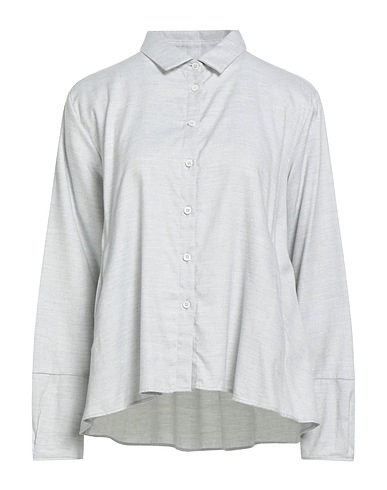 ROBERT FRIEDMAN Solid color shirts & blouses Light grey 60% Cotton, 40% Tencel™