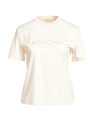 AGNONA T-shirt Ivory 100% Paper, Elastane
