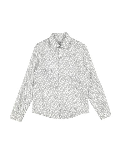 BIKKEMBERGS Patterned shirt 98% Cotton, 2% Elastic fibres