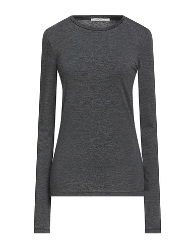 MALÌPARMI Basic T-shirt Grey 62% Polyester, 33% Viscose, 5% Elastane