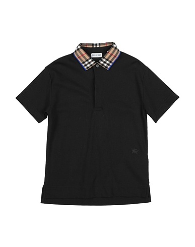 BURBERRY Polo shirt Black 100% Cotton