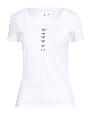 EA7 T-shirt Bianco 70% Cotone, 26% Modal, 4% Elastan