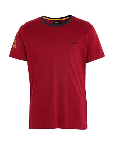 HACKETT T-shirt HERITAGE Burgundy 100% Cotton