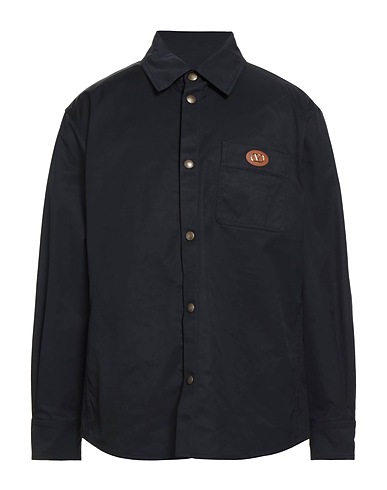 VALENTINO GARAVANI 無地シャツ ブラック ポリエステル 64% / エラストマルチエステル 36%