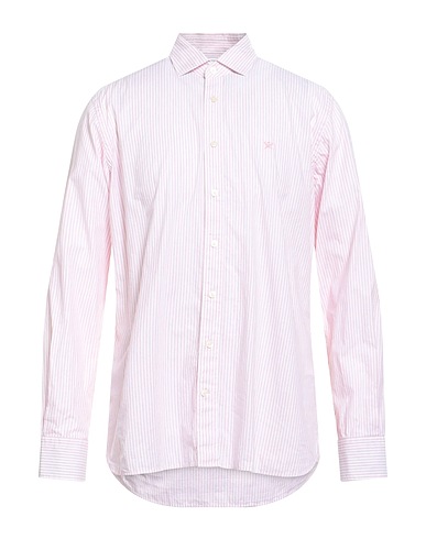HACKETT Striped shirt Light pink 100% Cotton