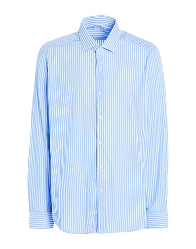 GHIRARDELLI Striped shirt Light blue 100% Cotton