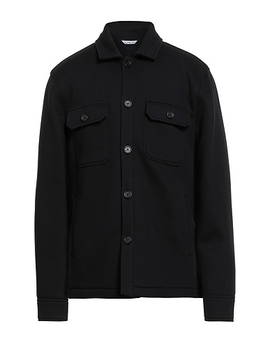 MANUEL RITZ Solid color shirt 62% Cotton, 38% Polyester