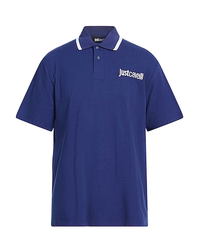 JUST CAVALLI Polo BLU NAVY 100% Coton