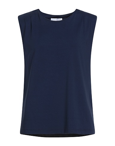 VICARIO CINQUE Top Navy blue 94% Viscose, 6% Elastane