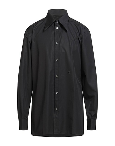 MAISON MARGIELA Solid color shirt Black 100% Cotton