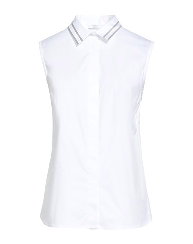 PESERICO Shirts White 97% Cotton, 3% Elastane